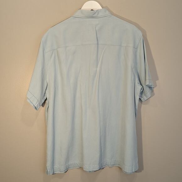 Paradise Collection Shirt Silk Cotton Blend Rockabilly Vacation Resort - Size L - Picture 2 of 10